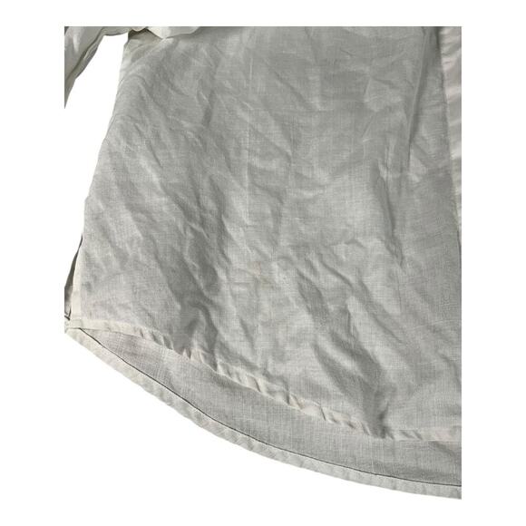 Vintage Courtenay 100% Linen Beach Light Weight Long Sleeve Size 10 Button Down - Picture 10 of 11